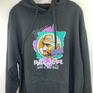 Tupac Poetic Justice Hoodie Black Sweatshirt Hood